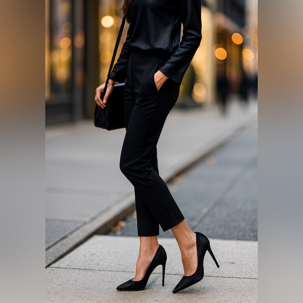 NWT Schutz Gilberts black haircalf pumps